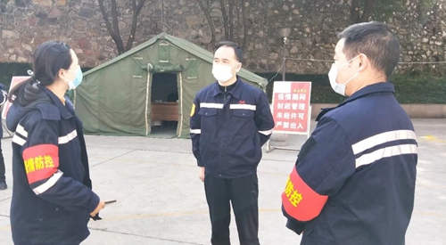 周金平先后到楚星公司、松滋肥業(yè)、實訓(xùn)基地和股份公司檢查疫情防控工作(圖4)